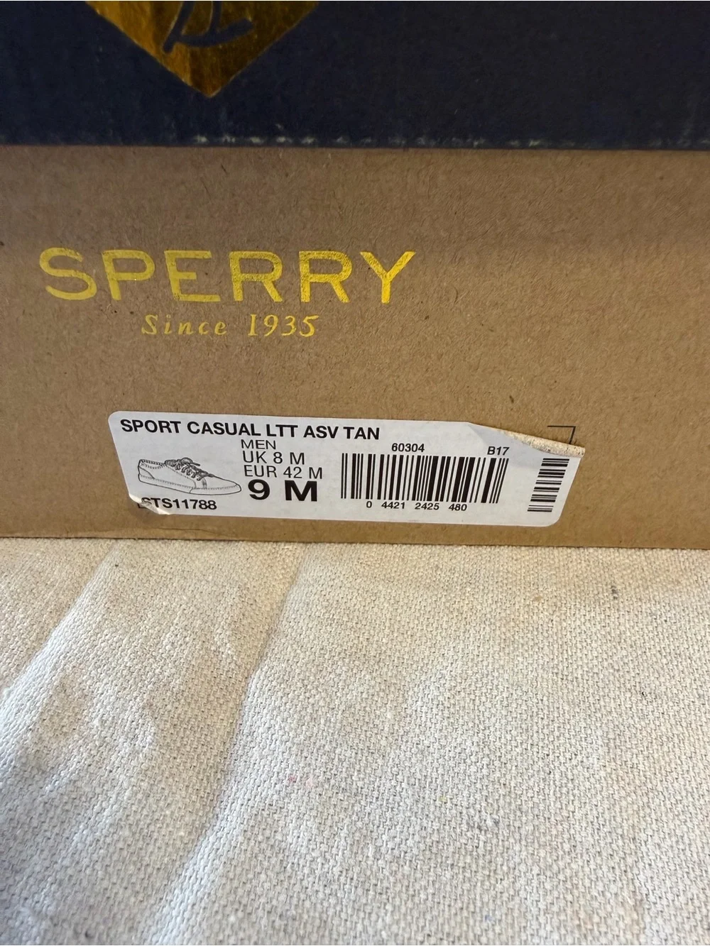 Sperry Brown Leather Low-Top Sneakers